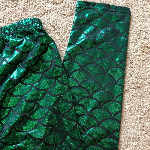NWT Mermaid Leggings One size - Picture 3 of 4
